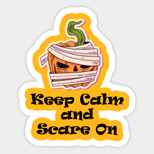 keep calm and scare on Sticker